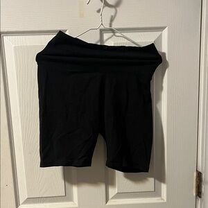 Black High Wasted Biker Shorts